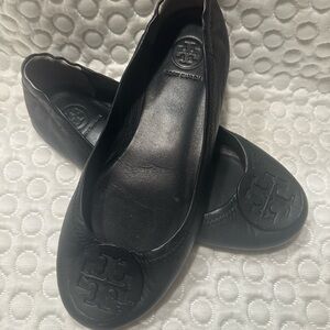 Tory Burch Black Flats